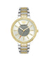 Silver Analog Fashion Watch with Rhinestone Facing One Size Women-Quartz Watches-PEROZ Accessories