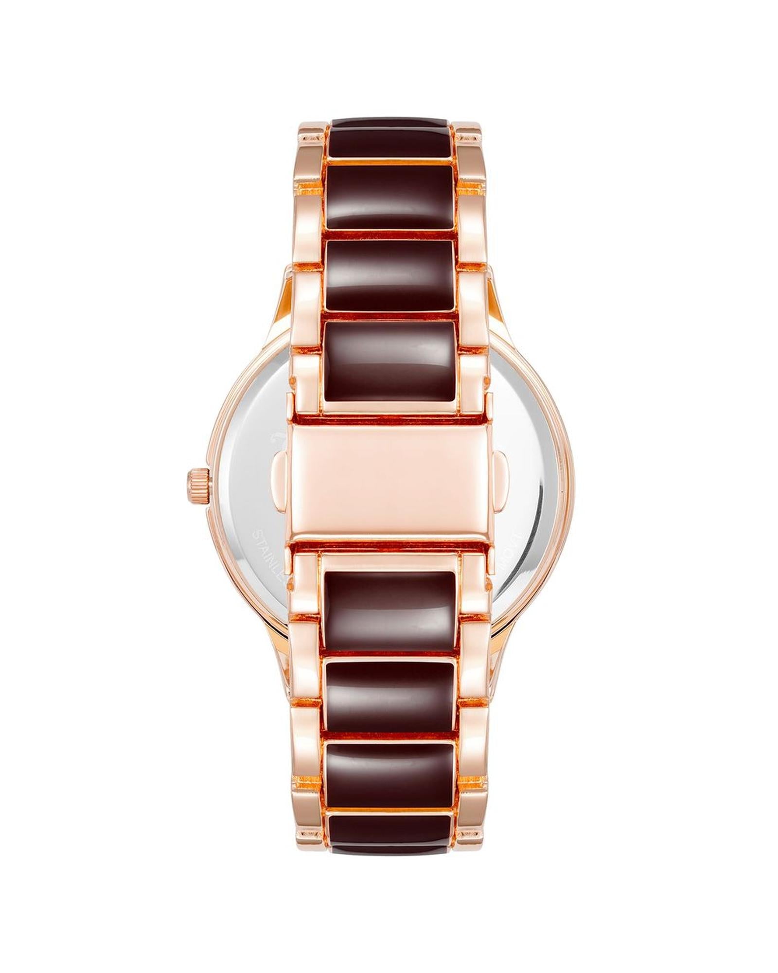 Rose Gold Analog Fashion Wristwatch One Size Women-Quartz Watches-PEROZ Accessories
