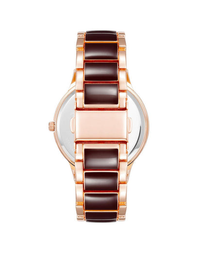 Rose Gold Analog Fashion Wristwatch One Size Women-Quartz Watches-PEROZ Accessories