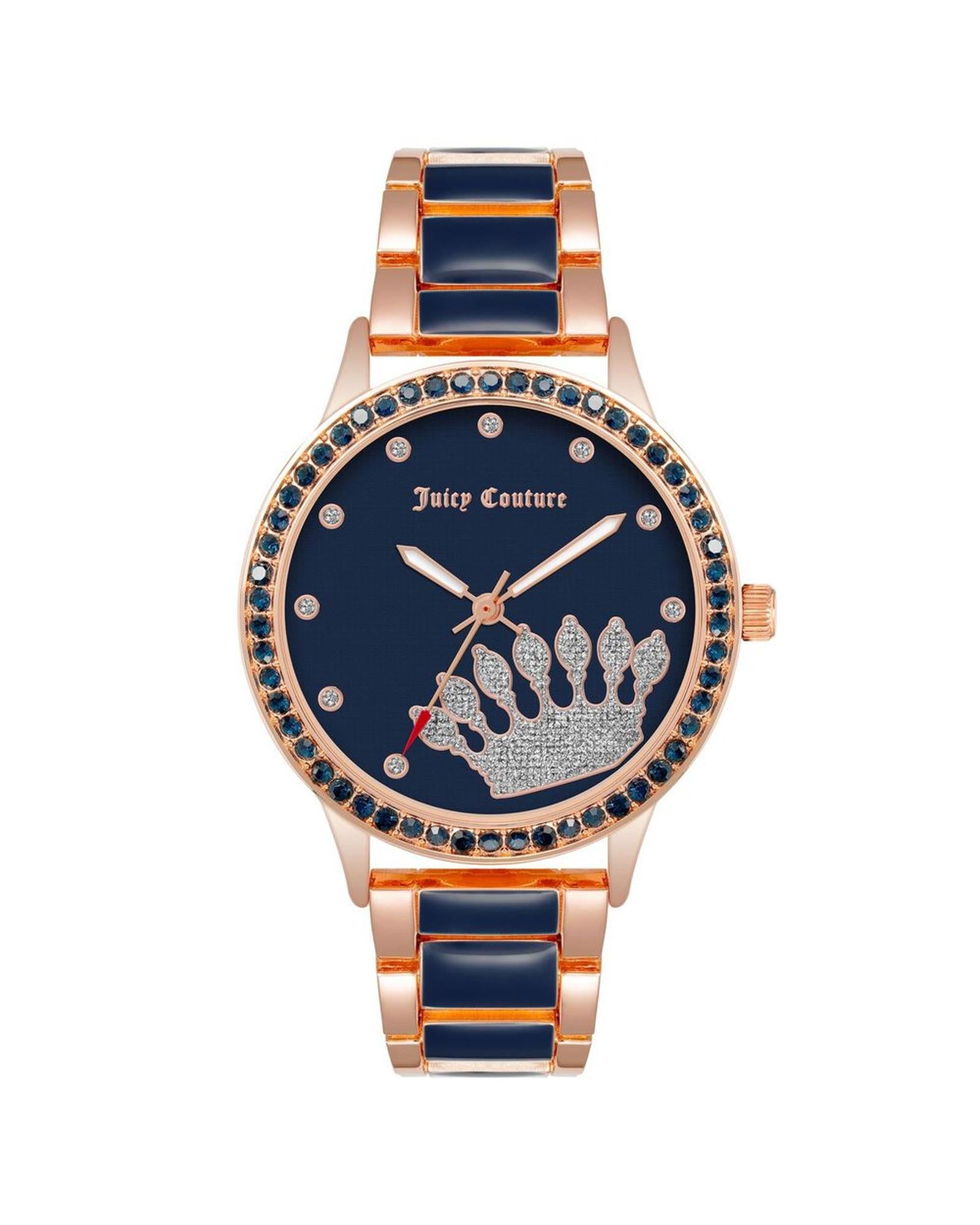 Rose Gold Analog Fashion Watch with Rhinestone Detail One Size Women-Quartz Watches-PEROZ Accessories