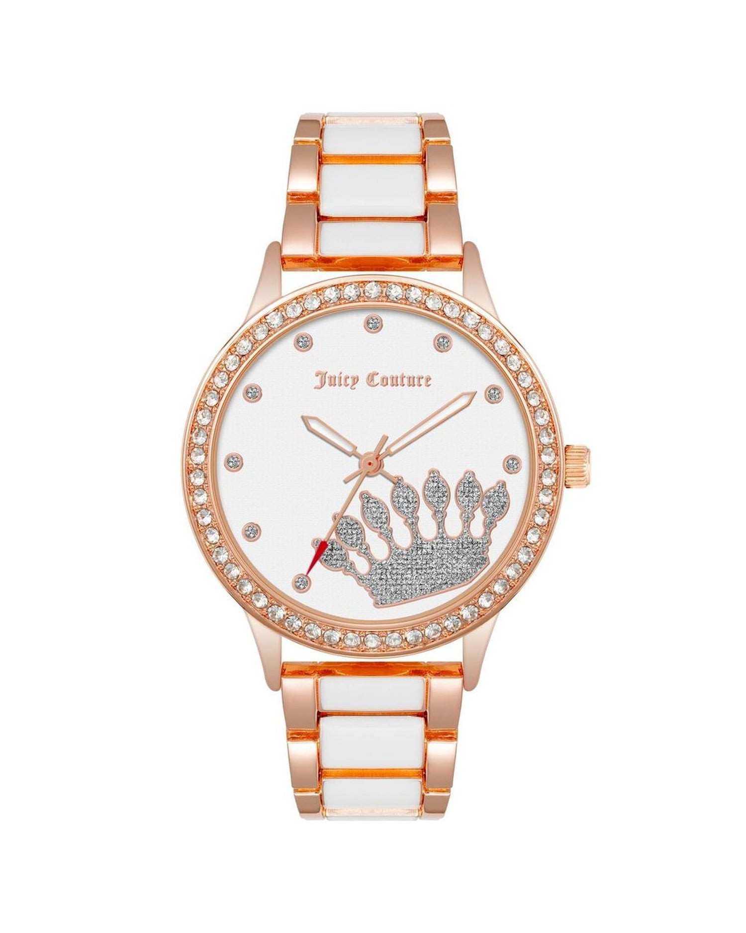 Rose Gold Analog Fashion Watch with Rhine Stone Detail One Size Women-Quartz Watches-PEROZ Accessories