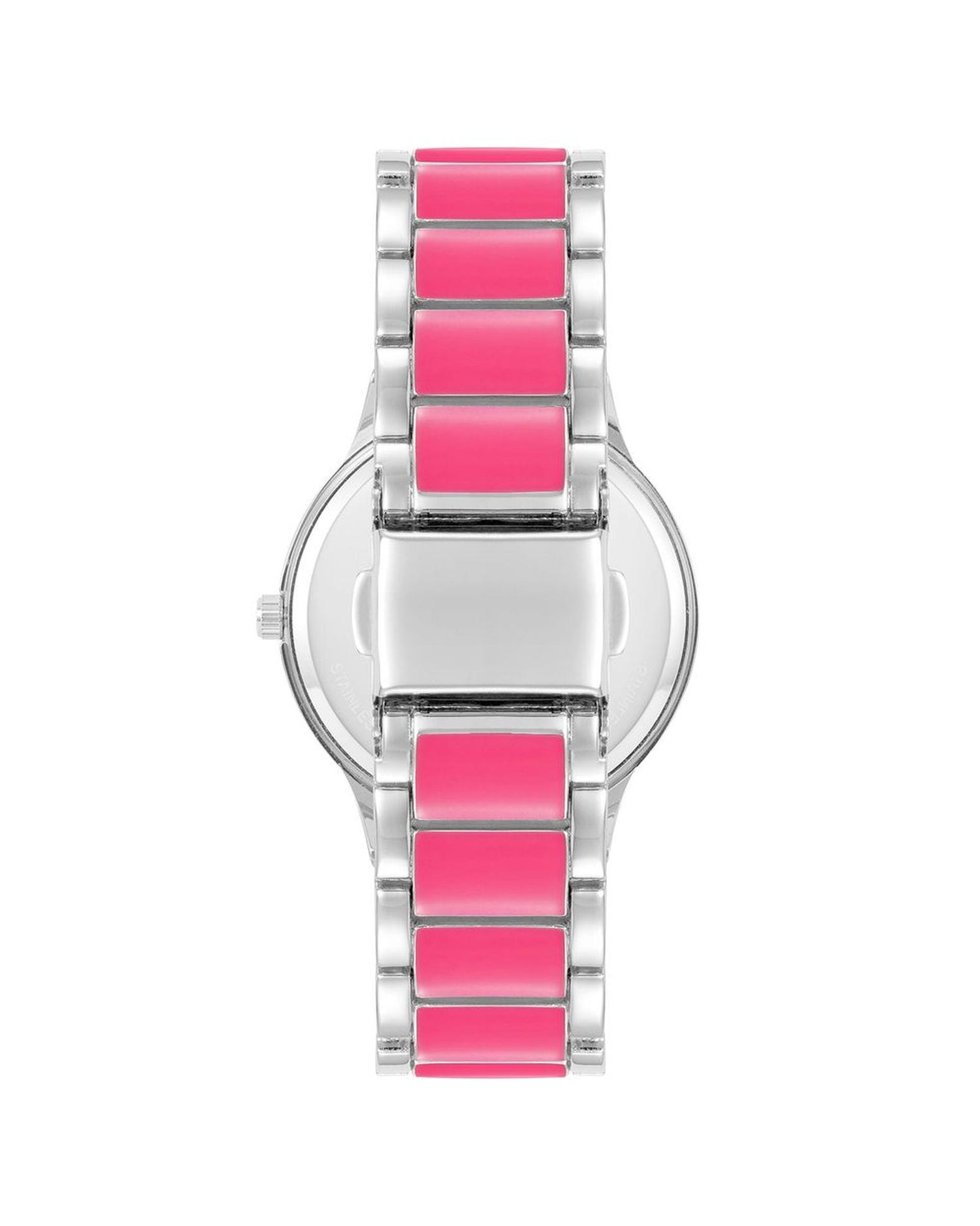 Silver Analog Fashion Watch with Rhine Stone Detailing One Size Women-Quartz Watches-PEROZ Accessories