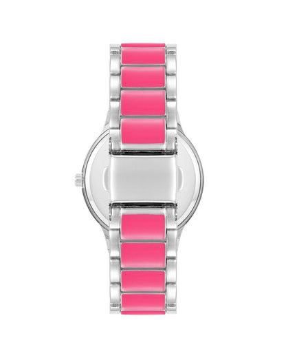 Silver Analog Fashion Watch with Rhine Stone Detailing One Size Women-Quartz Watches-PEROZ Accessories