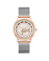 Rose Gold Bangle Watch with Rhinestone Detail One Size Women-Quartz Watches-PEROZ Accessories
