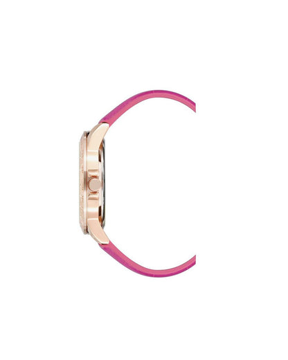 Rose Gold Fashion Analog Watch with Rhine Stone Facing One Size Women-Quartz Watches-PEROZ Accessories