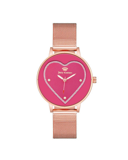 Rose Gold Analog Bangle Watch with Rhine Stone Facing One Size Women-Quartz Watches-PEROZ Accessories