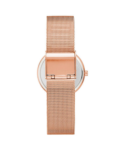 Rose Gold Fashion Analog Watch with Rhine Stone Facing One Size Women-Quartz Watches-PEROZ Accessories