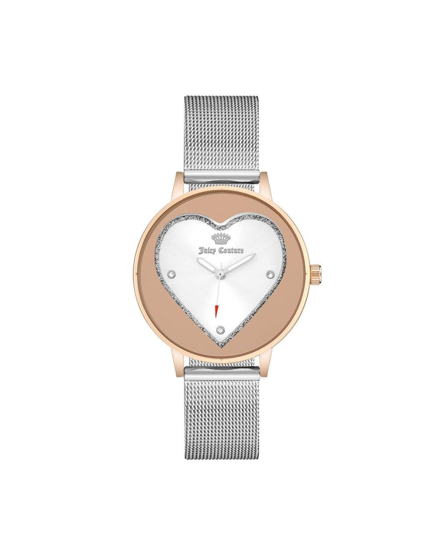 Rose Gold Analog Bangle Watch with Rhine Stone Detailing One Size Women-Quartz Watches-PEROZ Accessories