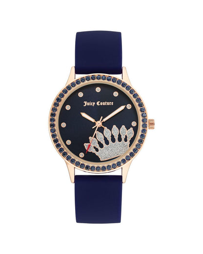 Rose Gold Analog Fashion Watch with Rhinestone Facing One Size Women-Quartz Watches-PEROZ Accessories