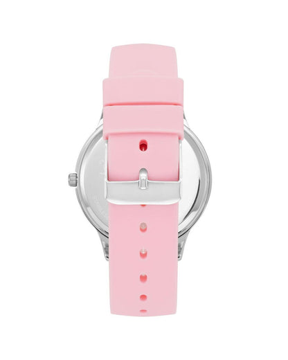 Silver Analog Fashion Watch with Rhine Stone Facing One Size Women-Quartz Watches-PEROZ Accessories