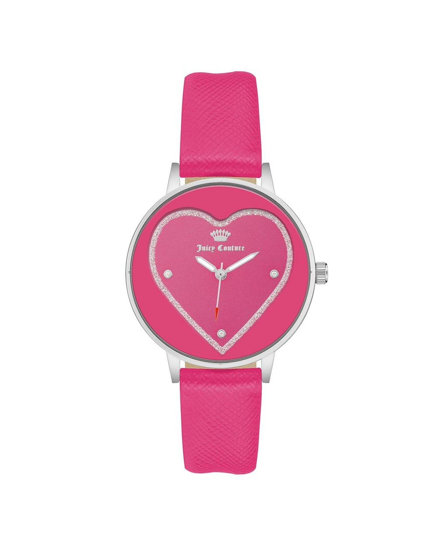 Silver Analog Fashion Watch with Rhine Stone Facing One Size Women-Quartz Watches-PEROZ Accessories