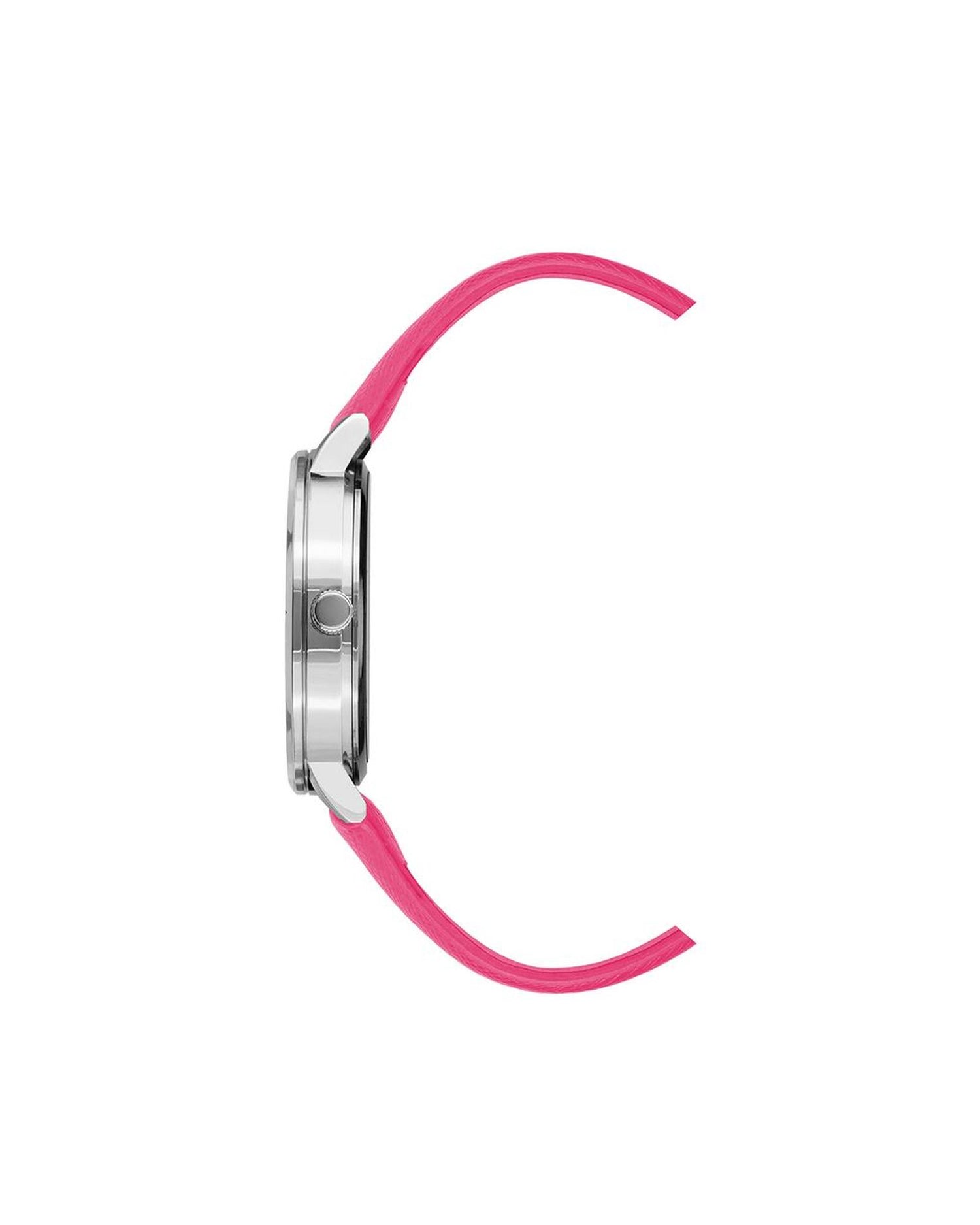 Silver Analog Fashion Watch with Rhine Stone Facing One Size Women-Quartz Watches-PEROZ Accessories