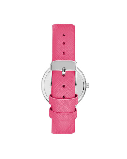 Silver Analog Fashion Watch with Rhine Stone Facing One Size Women-Quartz Watches-PEROZ Accessories