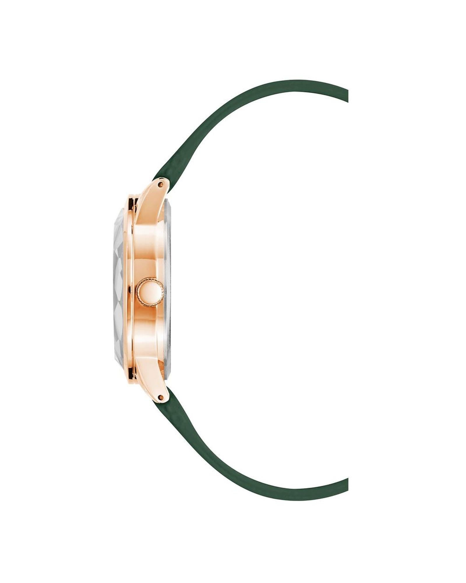 Rose Gold Analog Fashion Watch with Rhine Stone Detail One Size Women-Quartz Watches-PEROZ Accessories