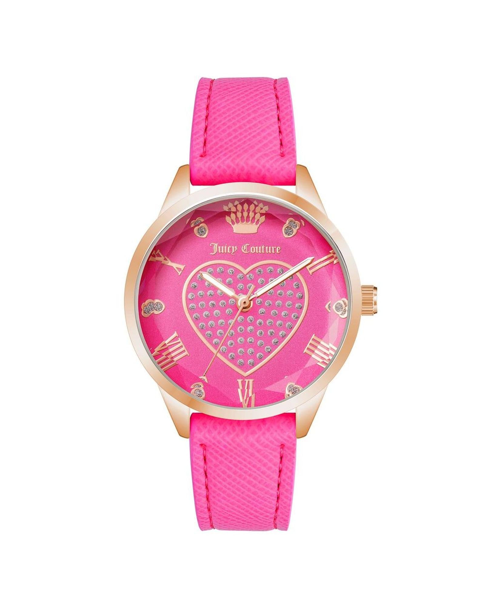 Rose Gold Analog Fashion Watch with Rhine Stone Facing One Size Women-Quartz Watches-PEROZ Accessories