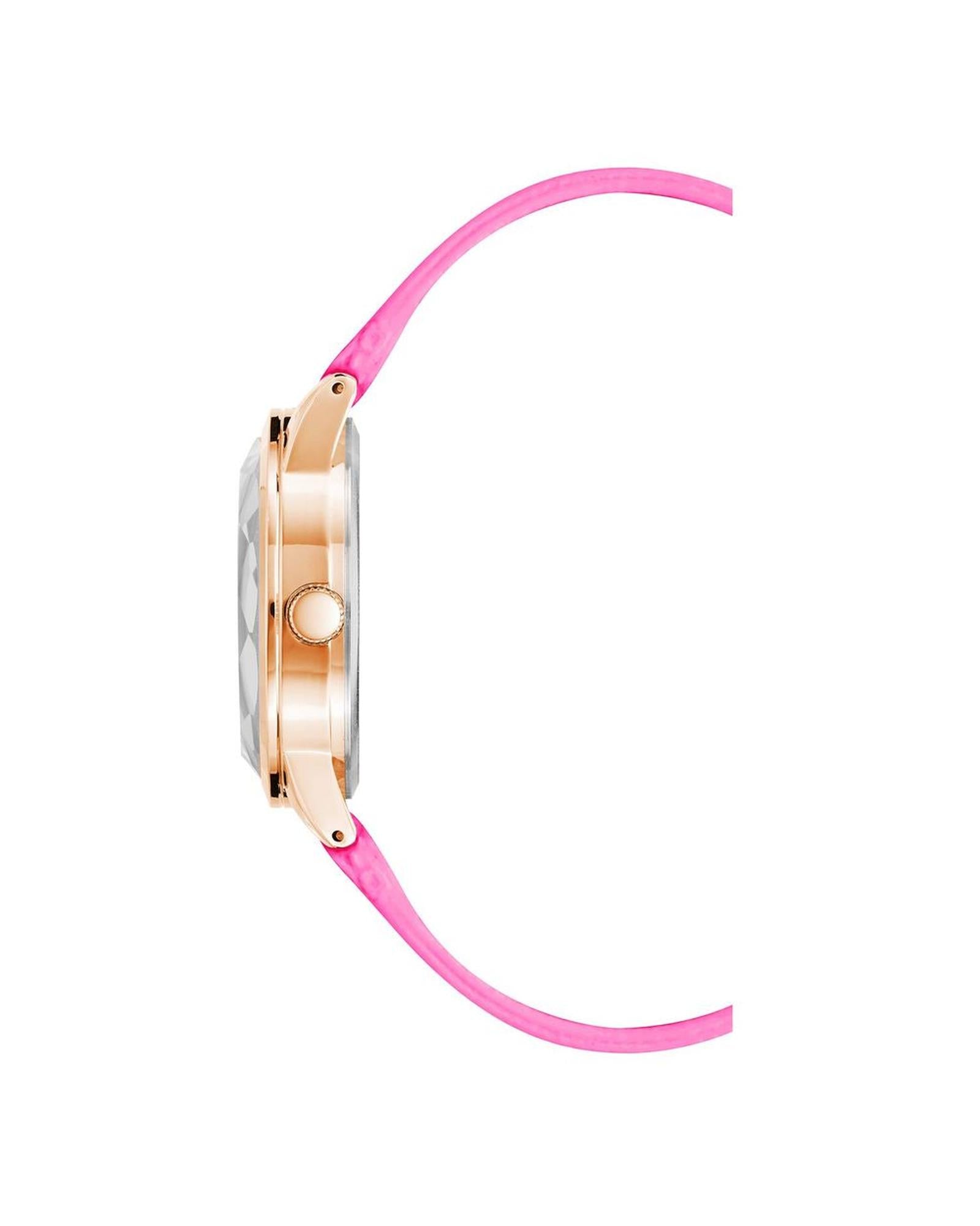 Rose Gold Analog Fashion Watch with Rhine Stone Facing One Size Women-Quartz Watches-PEROZ Accessories