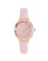 Rose Gold Fashion Quartz Watch with Leatherette Wristband One Size Women-Quartz Watches-PEROZ Accessories