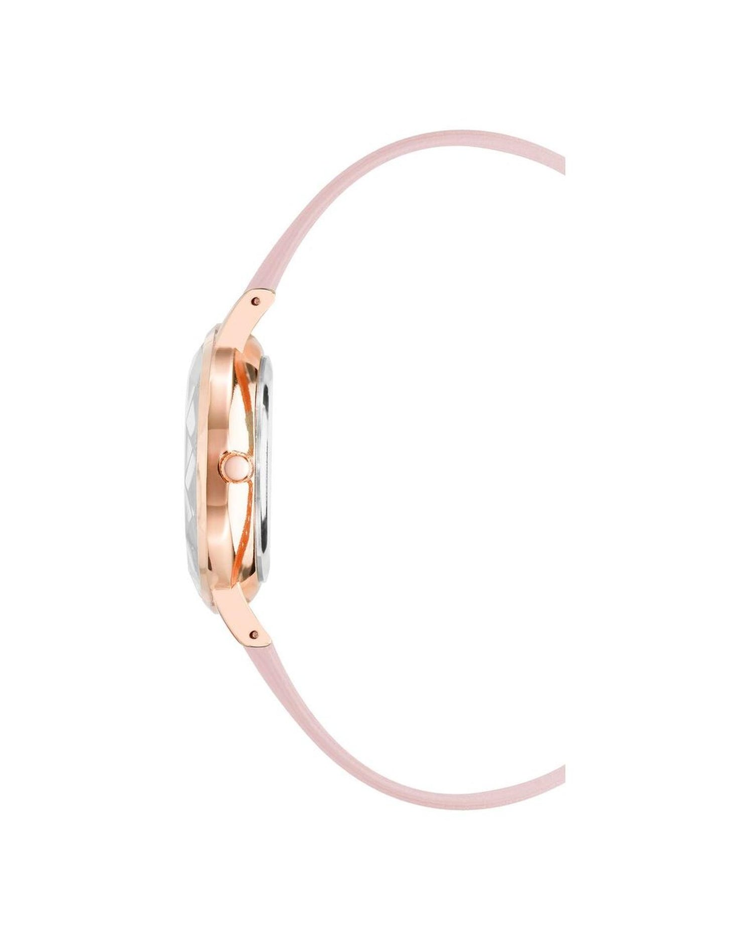 Rose Gold Fashion Quartz Watch with Leatherette Wristband One Size Women-Quartz Watches-PEROZ Accessories
