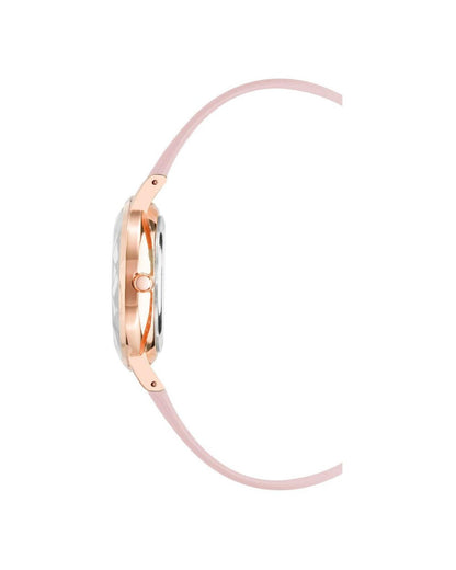Rose Gold Fashion Quartz Watch with Leatherette Wristband One Size Women-Quartz Watches-PEROZ Accessories