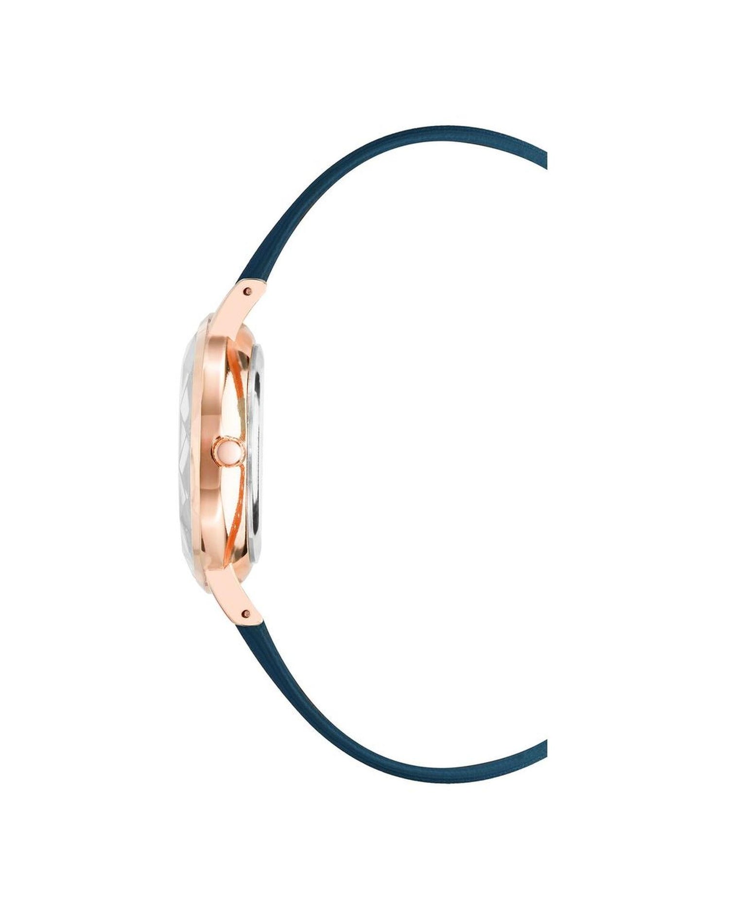 Rose Gold Fashion Analog Womens Watch with Leatherette Wristband One Size Women-Quartz Watches-PEROZ Accessories