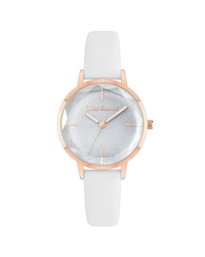 Rose Gold Fashion Womens Analog Watch with Leatherette Wristband One Size Women-Quartz Watches-PEROZ Accessories