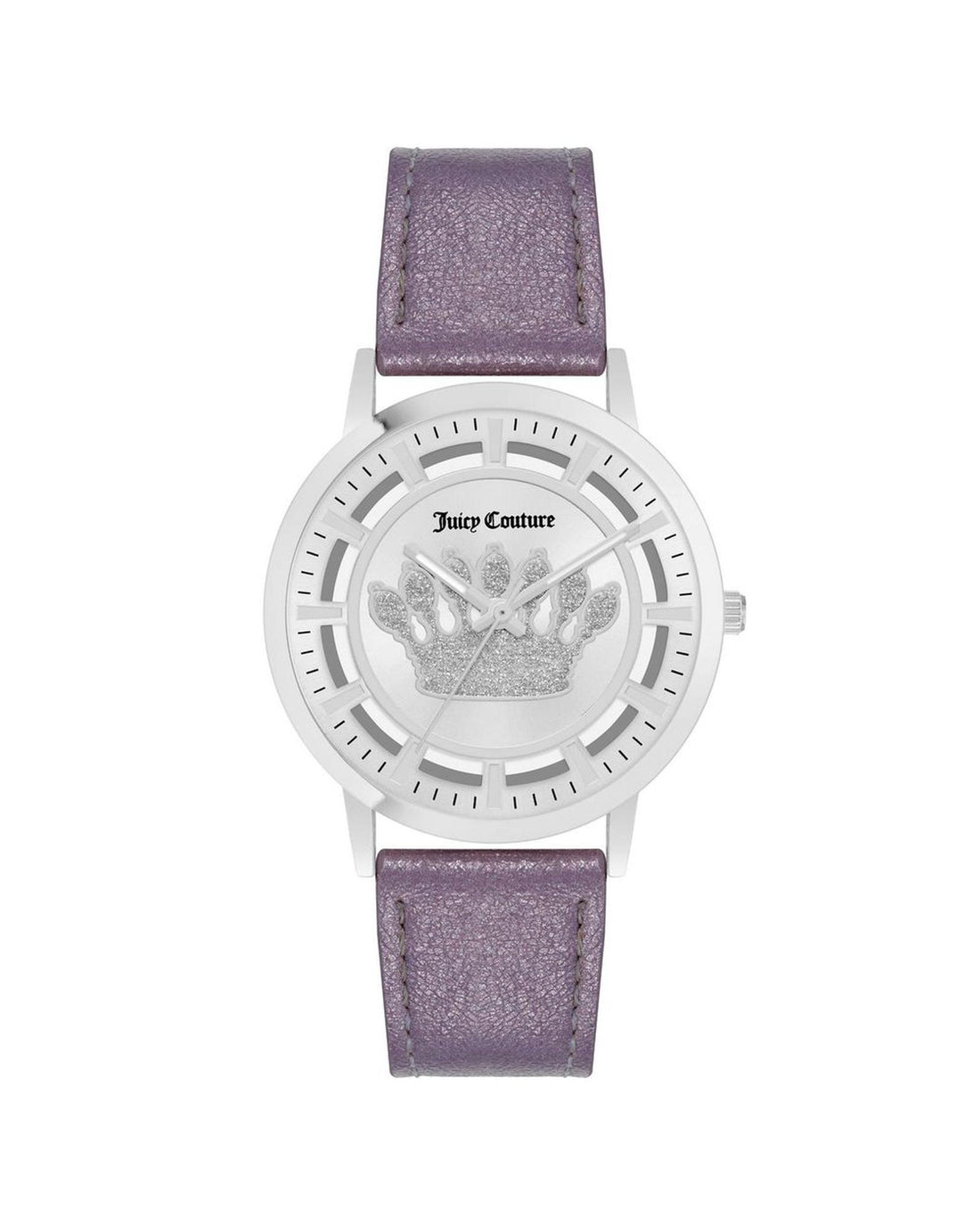 Silver Rhinestone Fashion Watch with Analog Display One Size Women-Quartz Watches-PEROZ Accessories