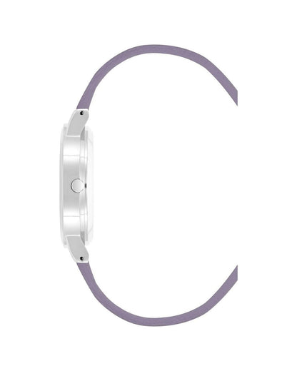 Silver Rhinestone Fashion Watch with Analog Display One Size Women-Quartz Watches-PEROZ Accessories