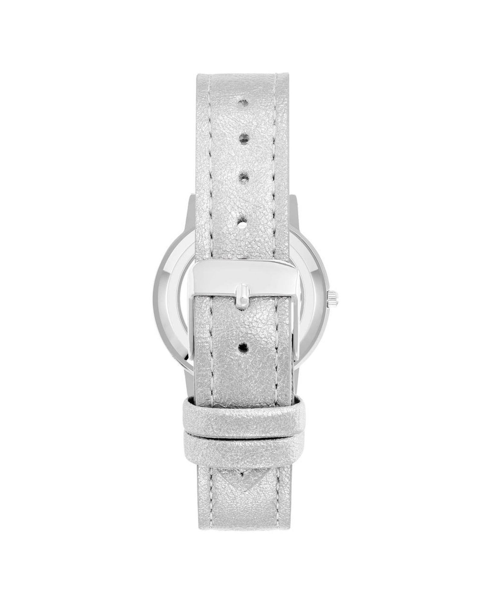 Silver Fashion Womens Analog Quartz Watch with Pin Buckle Closure One Size Women-Quartz Watches-PEROZ Accessories