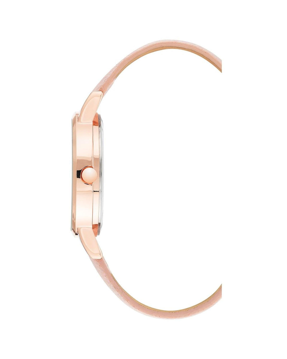 Rose Gold Fashion Quartz Watch with Leatherette Wristband One Size Women-Quartz Watches-PEROZ Accessories