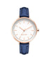 Rose Gold Analog Fashion Watch with Rhine Stone Facing One Size Women-Quartz Watches-PEROZ Accessories