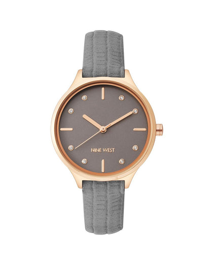 Rose Gold Analog Fashion Watch with Rhine Stone Facing One Size Women-Quartz Watches-PEROZ Accessories