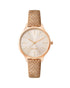 Rose Gold Fashion Analog Watch with Rhine Stone Facing One Size Women-Quartz Watches-PEROZ Accessories