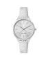 Silver Stainless Steel Analog Quartz Womens Fashion Watch One Size Women-Quartz Watches-PEROZ Accessories
