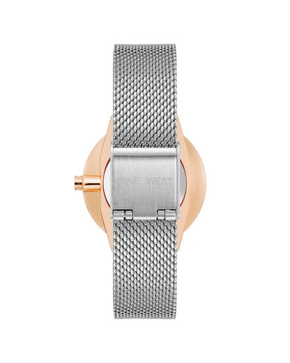 Rose Gold Analog Bangle Watch One Size Women-Quartz Watches-PEROZ Accessories