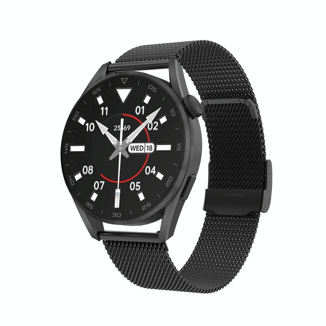 Waterproof Bluetooth Smart Watch With Heart Rate And Blood Monitoring - Black-Smart Watches-PEROZ Accessories