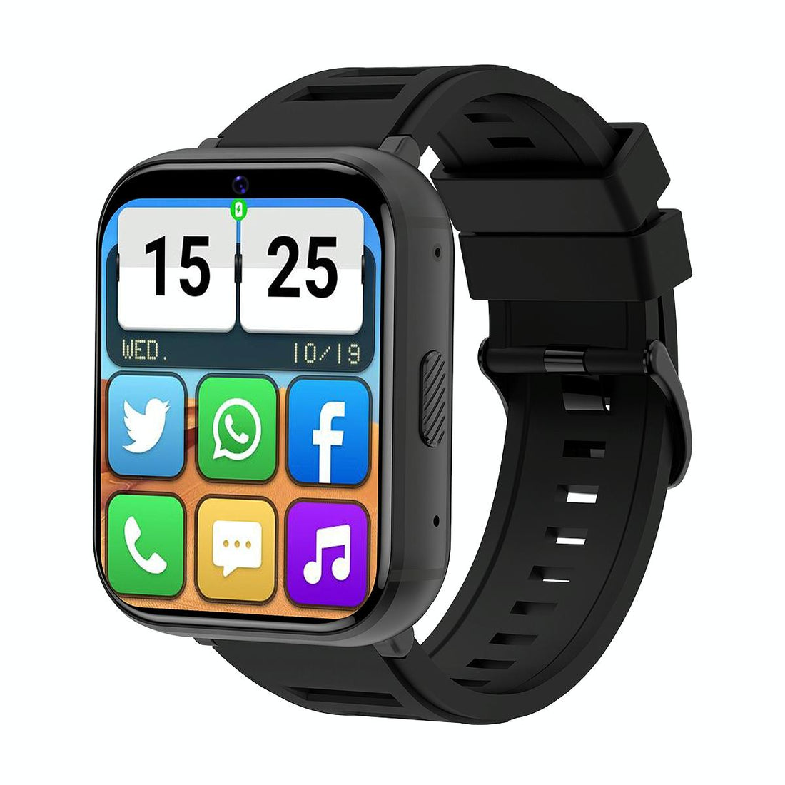 4G Smart Watch With 1.99 Inch Screen Android 9.0 4Gb+64Gb - Black