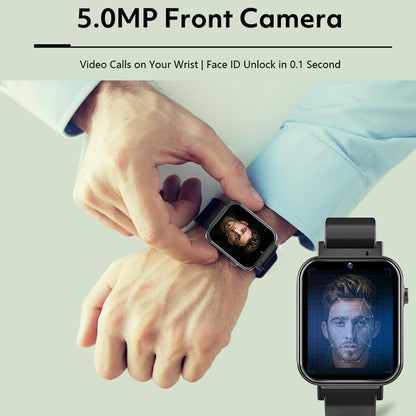 1.75 Inch Ips Smart Watch With Video Chat &amp; Sim Calling 1Gb+16Gb Memory Black