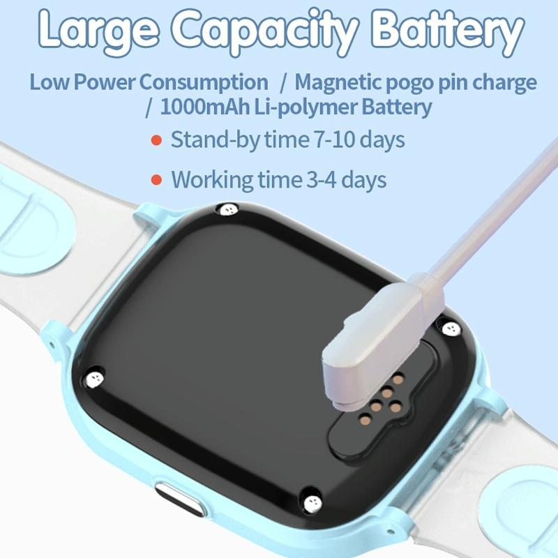 4G Kids Smart Phone Positioning Watch Ip67 Waterproof / Video / Voice Calling - Black