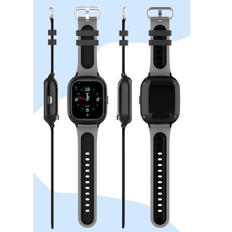 4G Kids Smart Phone Positioning Watch Ip67 Waterproof / Video / Voice Calling - Black