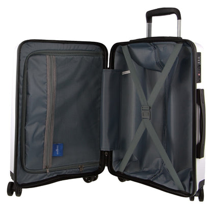 Pierre Cardin Inspired Milleni Hardshell 3-Piece Luggage Bag Set Travel Suitcase - White-Home &amp; Garden &gt; Travel-PEROZ Accessories