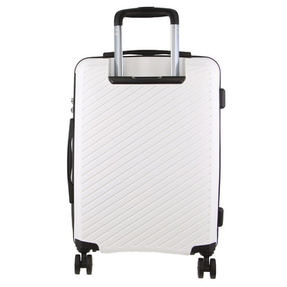 Pierre Cardin Inspired Milleni Hardshell 3-Piece Luggage Bag Set Travel Suitcase - White-Home &amp; Garden &gt; Travel-PEROZ Accessories