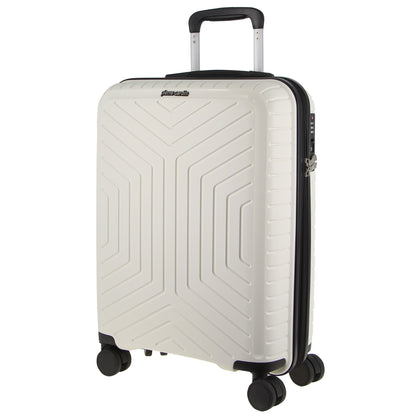 Pierre Cardin 76cm Large Hard-Shell Suitcase Travel Luggage Bag - White-Home &amp; Garden &gt; Travel &gt; Suitcases-PEROZ Accessories