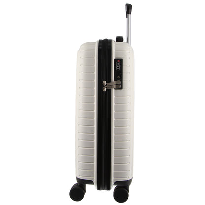 Pierre Cardin 76cm Large Hard-Shell Suitcase Travel Luggage Bag - White-Home &amp; Garden &gt; Travel &gt; Suitcases-PEROZ Accessories