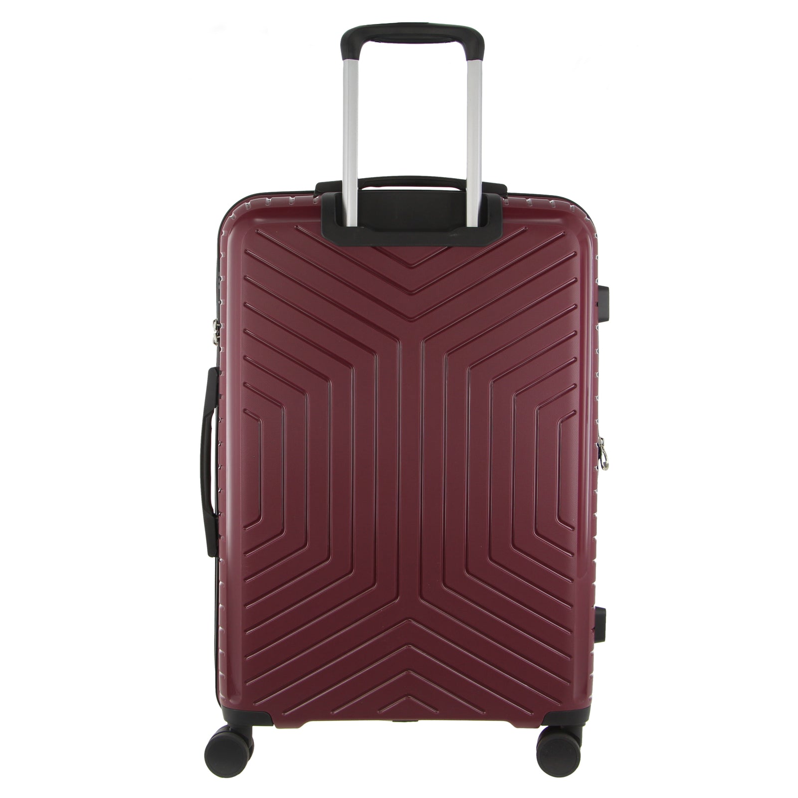 Pierre Cardin 65cm Medium Hard-Shell Suitcase Travel Luggage Bag - Burgundy-Home &amp; Garden &gt; Travel &gt; Suitcases-PEROZ Accessories