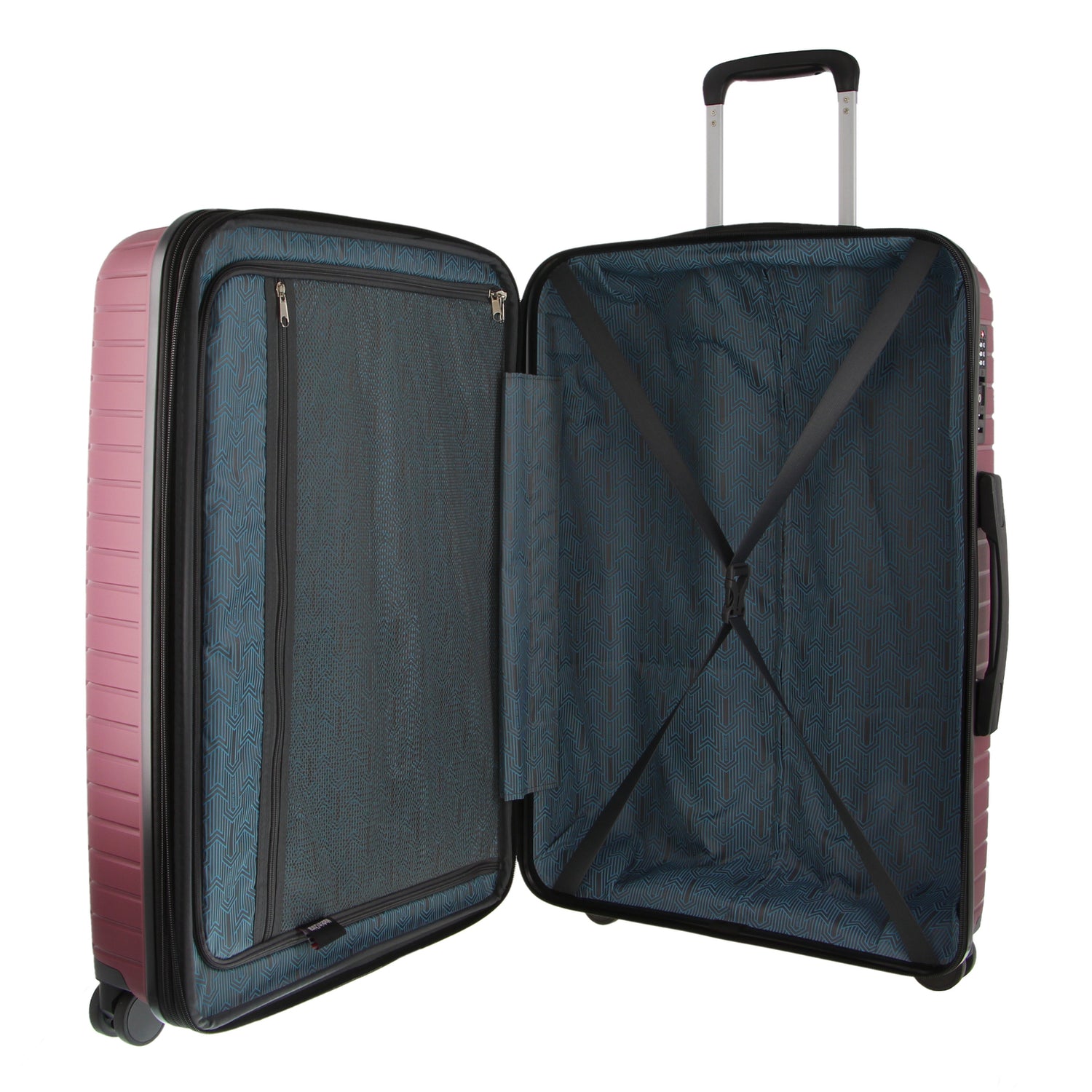 Pierre Cardin 65cm Medium Hard-Shell Suitcase Travel Luggage Bag - Burgundy-Home &amp; Garden &gt; Travel &gt; Suitcases-PEROZ Accessories