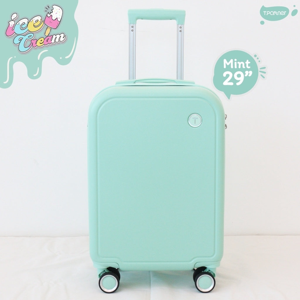 TPartner Hardshell Checked Luggage Bag Travel Trolley TSA 29&quot; - Mint Green-Home &amp; Garden &gt; Travel &gt; Suitcases-PEROZ Accessories
