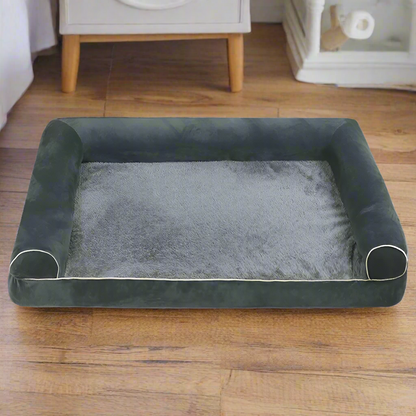 Large PawfectFriend Orthopedic Dog Bed 3-Side Comfort Bolster Padded Calming Mattress Bed with Removable Cover-Pet Care &gt; Dog Supplies &gt; Dog Beds-PEROZ Accessories