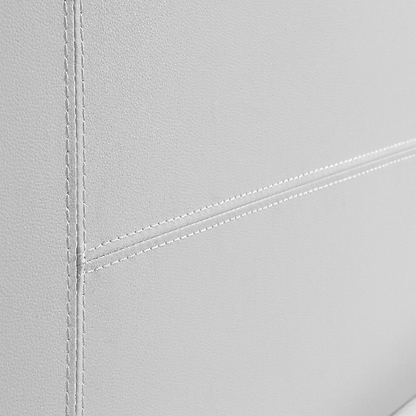 Double PU Leather Bed Frame White-Bed Frames-PEROZ Accessories