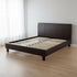 Double PU Leather Bed Frame Brown-Furniture > Bedroom-PEROZ Accessories