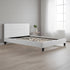 Queen PU Leather Bed Frame White-Furniture > Bedroom-PEROZ Accessories